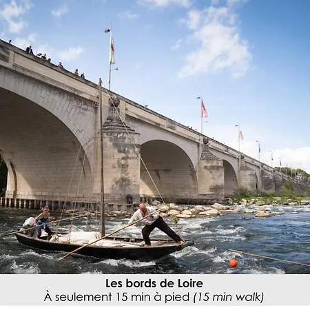 Au Coeur De Tours, Familial Avec Jardin Au Calme, Parking Будинок відпочинку