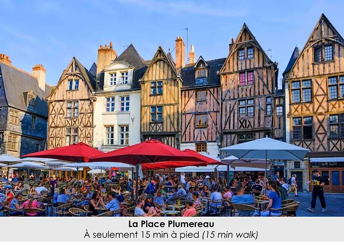 Au Coeur De Tours, Familial Avec Jardin Au Calme, Parking Будинок відпочинку